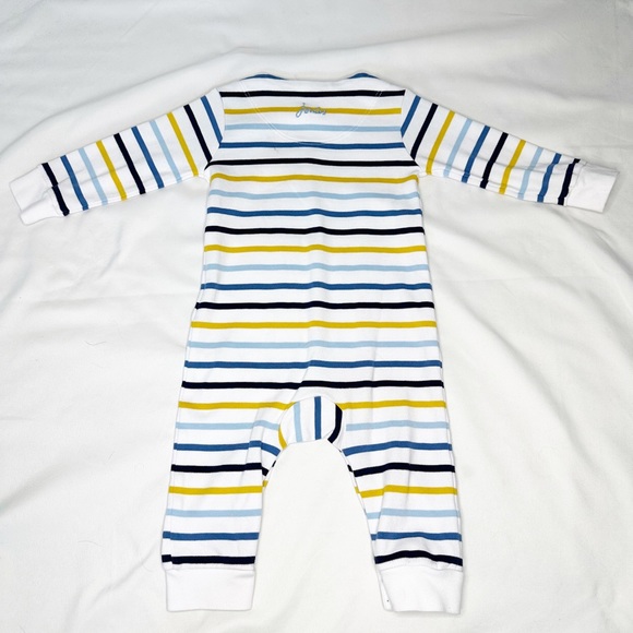 Joules Striped Dog Face Romper Size 6-9 Months - Picture 7 of 8
